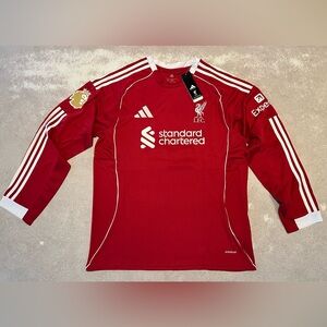 Adidas LIVERPOOL 25/26 Home Shirt #4 Virgil (Long sleeve)